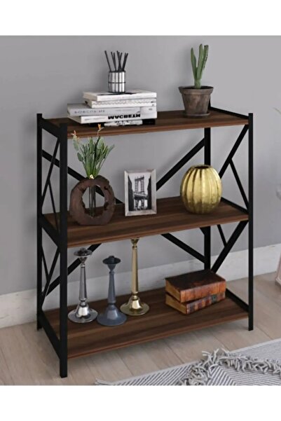 Tedarikcenter Kitaplık 3 Raflı Metal Kitaplık Kitap Rafı Ofis Rafı Kitaplık