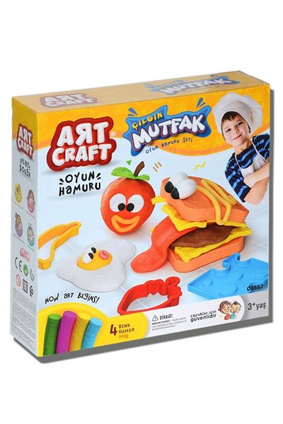 Art Craft Crazy Toy Kitchen Molded Play Dough Set 200 Gr