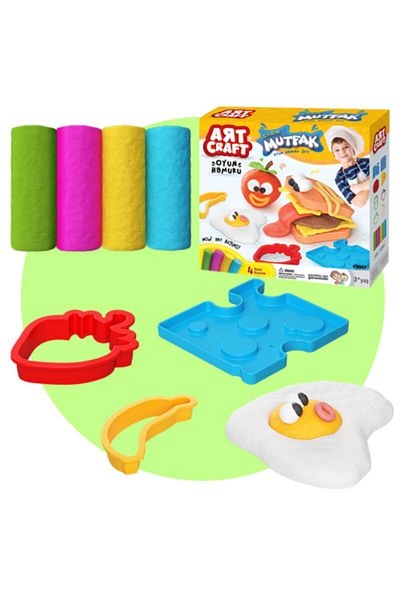 Art Craft Crazy Toy Kitchen Molded Play Dough Set 200 Gr