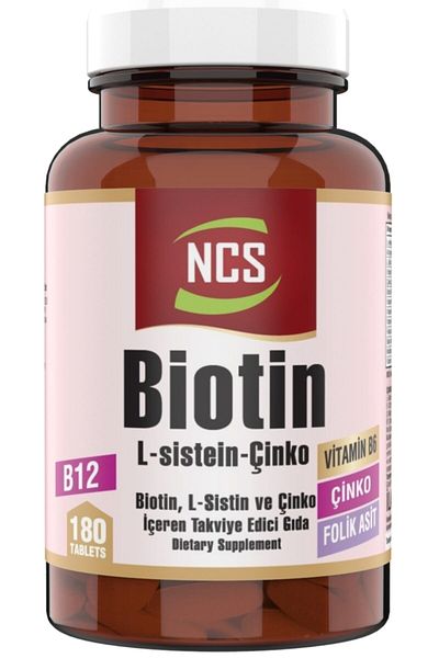 NCS Biotin 2500 Mcg 2 Boxes 360 Tablets L Cistein Zinc Folic Acid