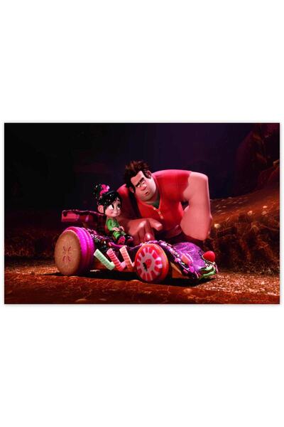 Cakatablo لوحة خشبية Wreck It Ralph 2 Race Car -35-50 سم