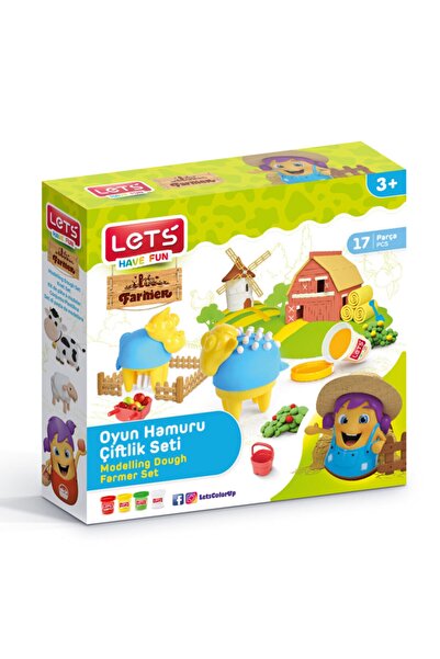 Genel Markalar 17 Parça Oyun Hamuru Çiftlik Seti L9007
