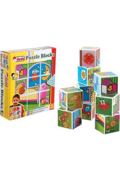 DEDE 9 Pieces Illustrated Cubes