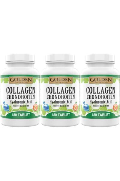 Genel Markalar Golden Arizona Collagen Chondroitin 3 Kutu 540 Tablet Hyaluron...