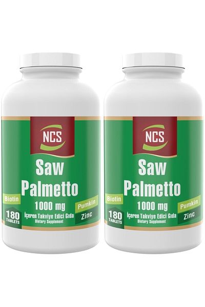 NCS ® Saw Palmetto 1000 Mg 2 Boxes 360 Tablet Zinc Biotin Complex