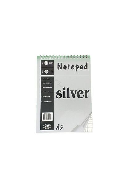 Lizz Blocnotes Lızy Silver 295k Carouri 100 Yp Spiralat de sus A5