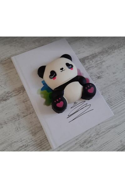 NETAVANTAJ Caiet Panda Squishy Moale Parfumat Hard Cover