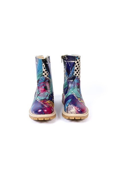 Streetfly Cizme de damă albastre cu fermoar