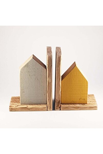 POSTOTTO حامل كتب منزلي خشبي مكون من قطعتين