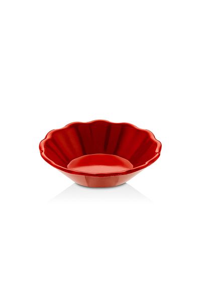 Evren Red Melamine Tea Plate