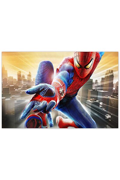 Cakatablo The Amazing Spiderman 2 Ağ Atışı Ahşap Tablo 35x50 cm