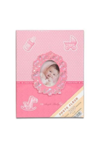 Genel Markalar Pembe 200'lük Bebek Fotoğraf Albümü 10x15 Cm
