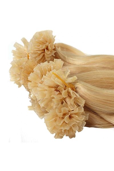 AYTUĞ PERUK 100% Natural Hair / Keratin Source / 25 Pieces / 70 cm / Platinum Color / a Plus