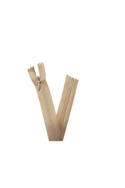 Koza Fermuar 10 Adet 60cm Bej Gizli Fermuar