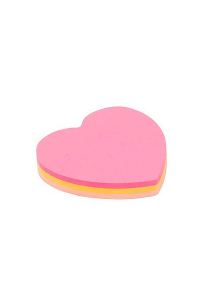 KRAF 70*70 mm Heart Patterned Adhesive Note Paper - 75yp 7070k