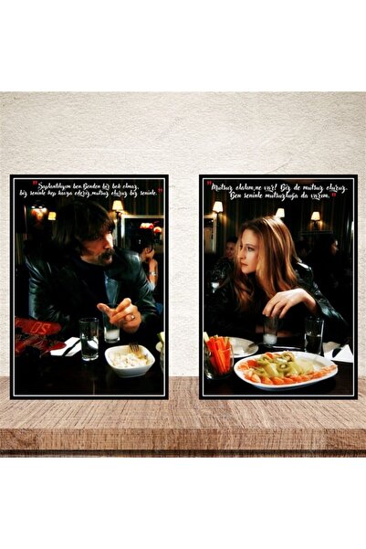 TAKIFİX Behzat Ç.2 20-30 cm Retro Ahşap Poster