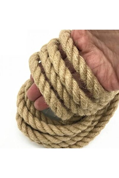 EldenHırdavat Sfoară de iută de 7 mm - Sfoară de legat maro deschis 100 m