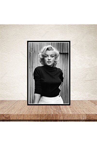 TAKIFİX Marilyn Monroe Tasarımlı 20-30 cm Retro Ahşap Poster