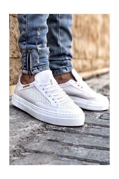 Chekich Ch015 White Bt Ανδρικά Casual Παπούτσια