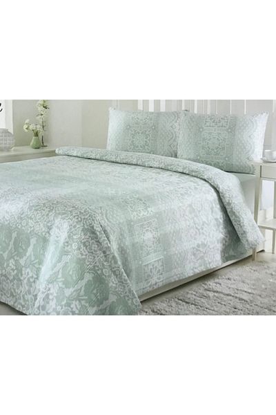 Özdilek Water Green Cotton Lace Single Pique Set