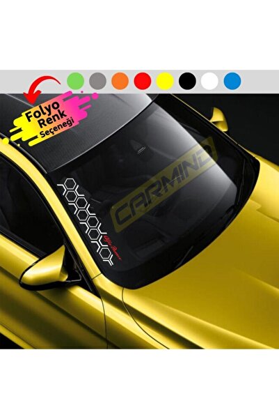 Carmind ملصق الزجاج الأمامي على شكل قرص العسل من ألفا روميو