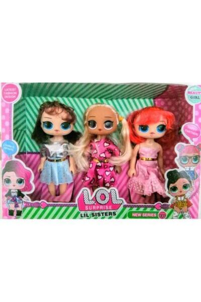 SUDEN Gerçek Saçlı Lol Haır Goals 3'lü Bebek Yeni Seri