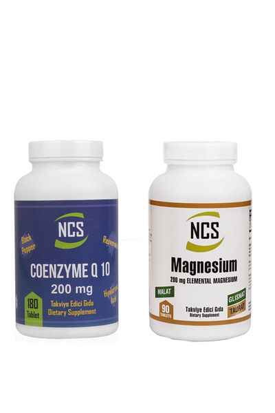 NCS Coenzyme Q10 200 Mg 180 Tablets Magnesium Elements 90 Tablets
