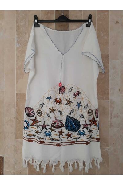 Peştemal Home Deniz Yıldızı Desenli Peştemal Plaj Elbisesi