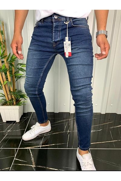 MARTIN MIX'S Ανδρικό τζιν τζιν παντελόνι Skinny Fit Φόρμα αστραγάλου Lycra