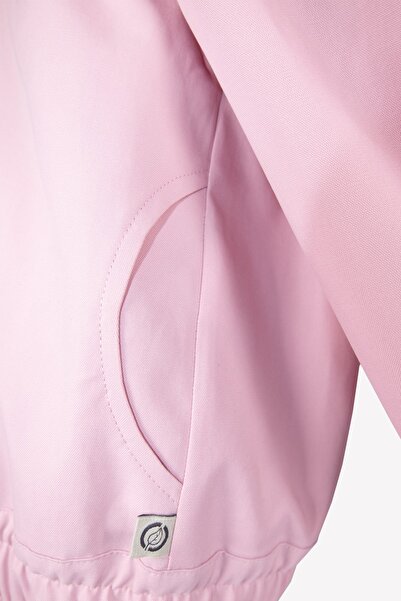 Ozmoz By Mukadder Özden Organic Canvas Pink Spring Girl's Coat