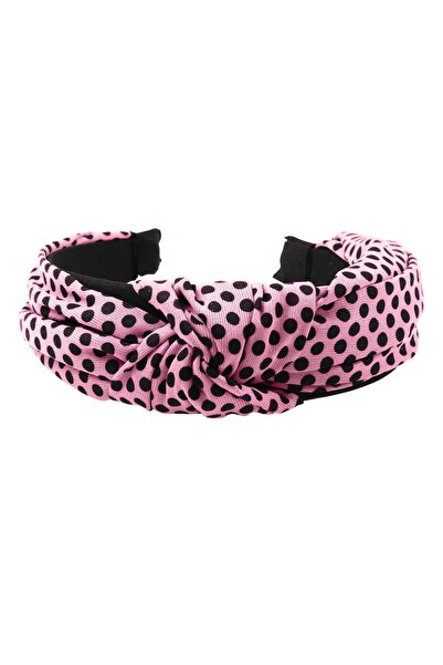 hahai accessories Hahai Women's Wide Band Polka Dot Knotted Crown