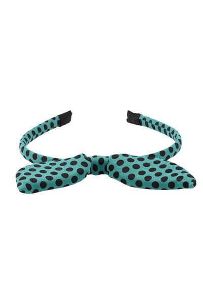 hahai accessories Hahai Women's Thin Band Polka Dot Bow Crown