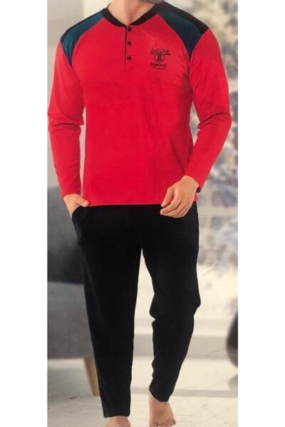 Sude Erkek Pijama Takımı Kırmızı