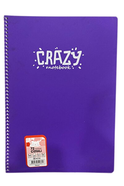 GÜLBAŞ Gültaş 72 Φύλλα Ριγέ Σπιράλ Τετράδιο Μωβ