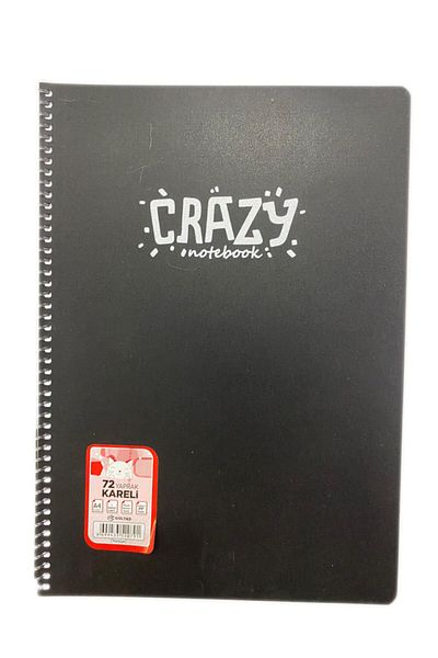 GÜLBAŞ Gültaş 72 Sheets Checked Spiral Notebook Black