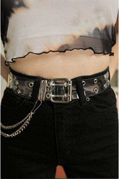 Mistix Kadın Şefaf Zincirli Kemer