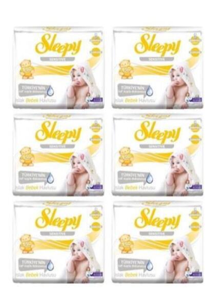 Sleepy Sensitive Wet Towel 6 Pcs 3X50 (900 Sheets)