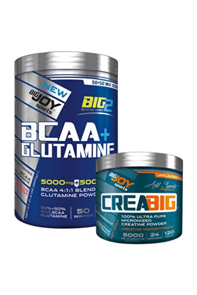 Bigjoy Sports بي سي إيه إيه + جلوتامين بنكهة البطيخ 600 جرام + كرياتين 120 جر...