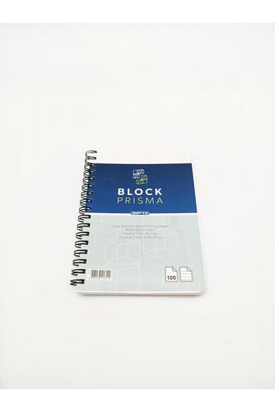Gıpta 100 Sheets A6 Prisma Spiral Cardboard Cover Striped Memo Pad 1654
