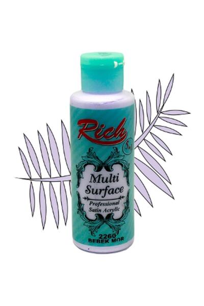 Rich Multi Surface Akrilik Boya 130 Cc. 2260 Bebek Mor