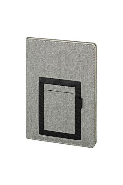 Arya Store Термо кожен тефтер Ortaköy Pocket Undatted, сив