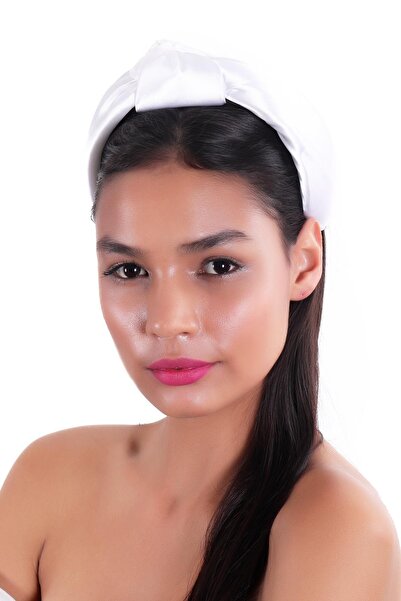 hahai accessories Coroană din satin înnodat cu bandă largă Hahai pentru femei