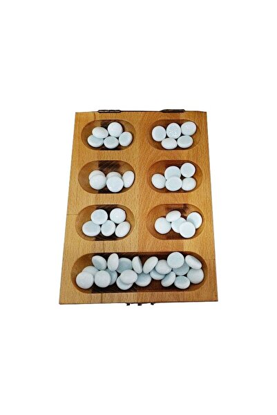 Hasbro Attention Workshop Natural Wooden Mangala Mathematics and Strategy Game