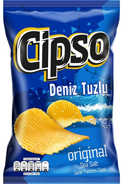 Cipso Tırtıklı Sade Patates Cipsi Süper Plus 110 gr