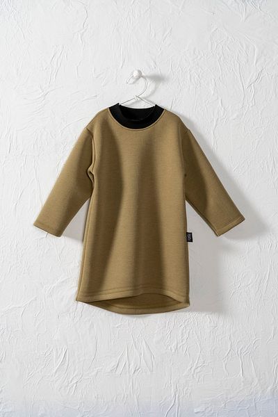 Moi Noi Girl's Olive Green Dress