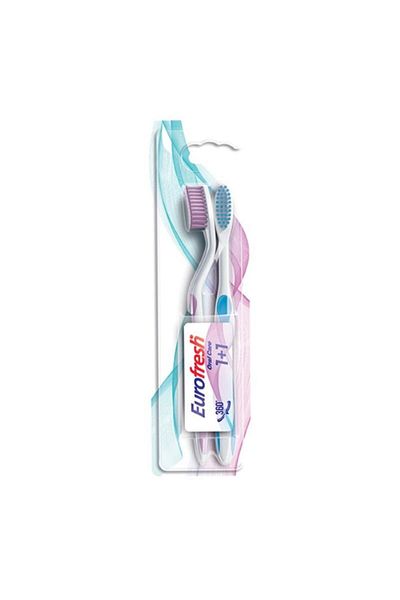 Farmasi Pink And Blue 2-Piece Toothbrush