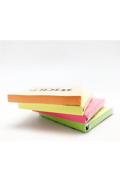 Gıpta Hârtie de notițe Stick'n Neon 76x76mm pachet de 4