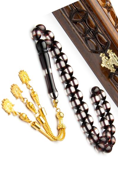 OTTOTESBİH Алпака с ресни, нарязана на ечемик, бордо, Сюрмели, кехлибарени мъ...