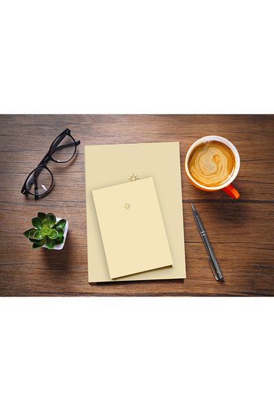 AKILLICA Notebook Set of 2 Yellow Notebooks Pastel Notebook