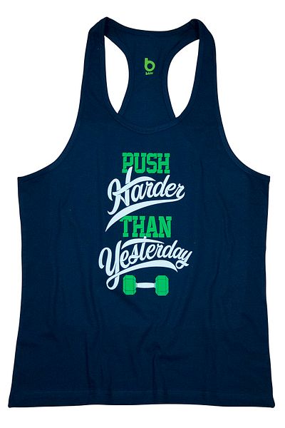 BLUU Fitness Gym Tank Top Athlete Tank Top Pushharder